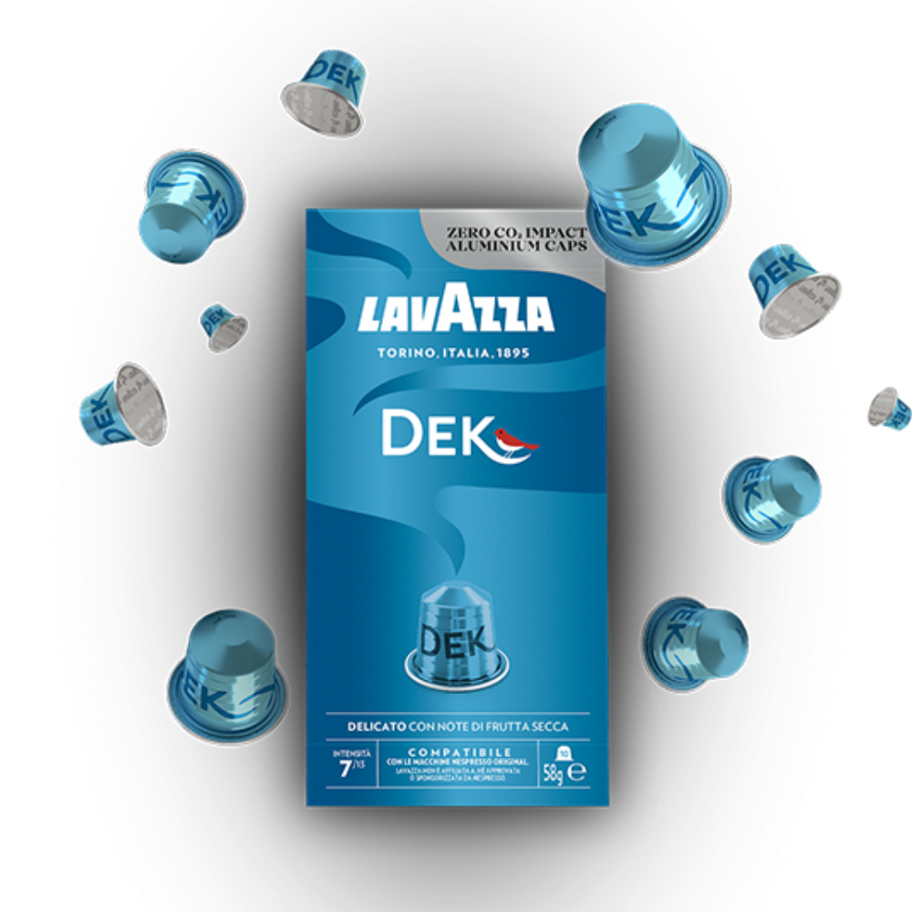 Lavazza Decaffeinato Dek Nespresso Compatible Coffee Capsules