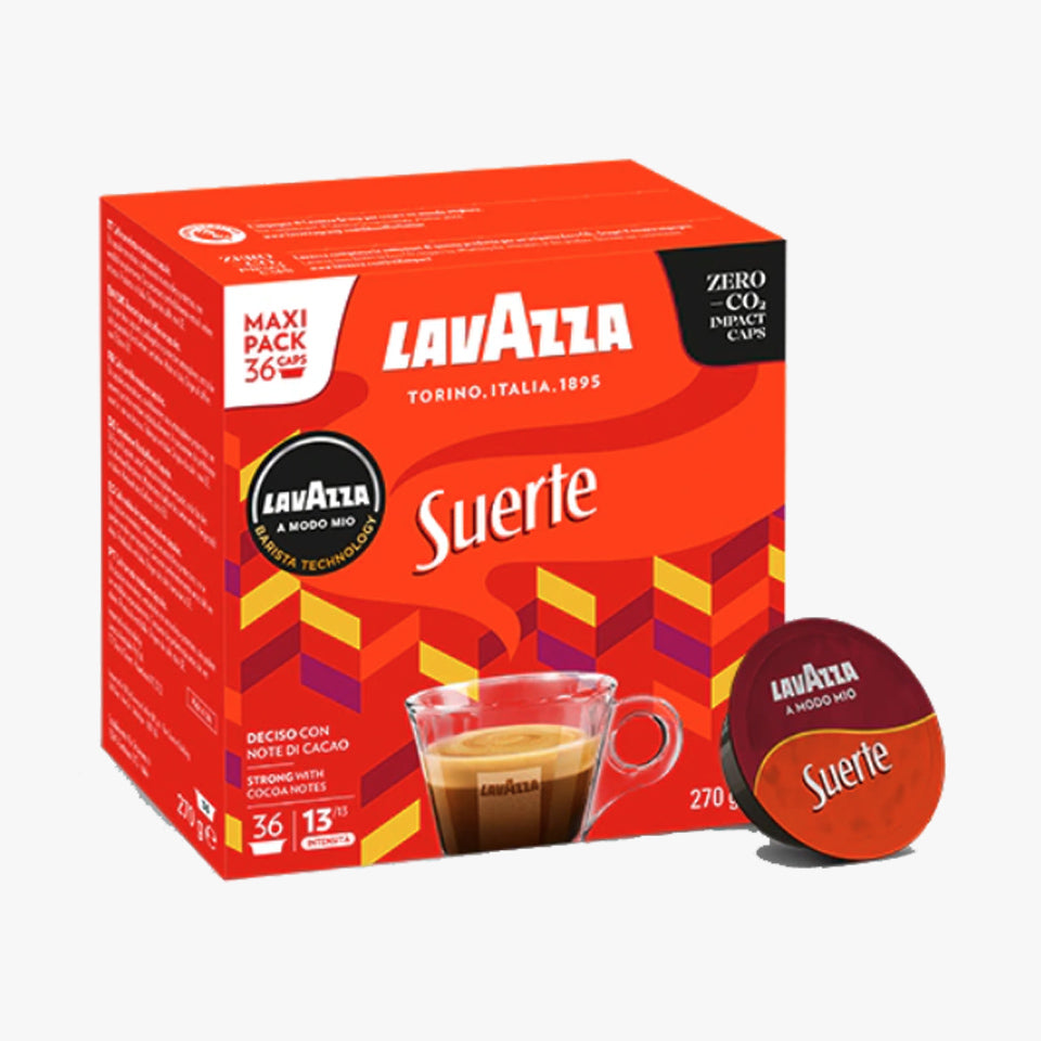 Lavazza A Modo Mio Suerte Coffee Capsules