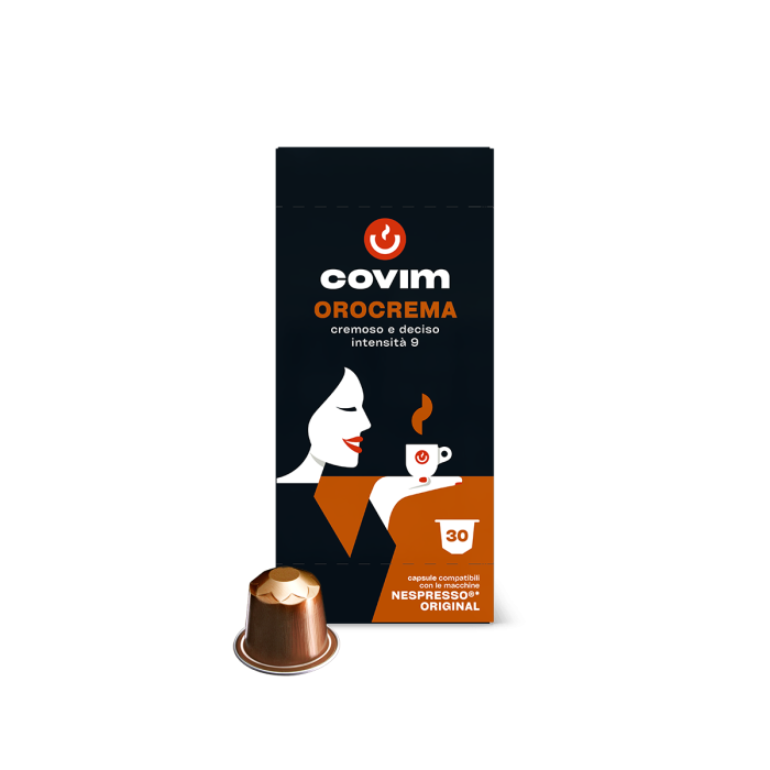 Covim OroCrema compatible with Nespresso x 30 caps ALUMINIUM