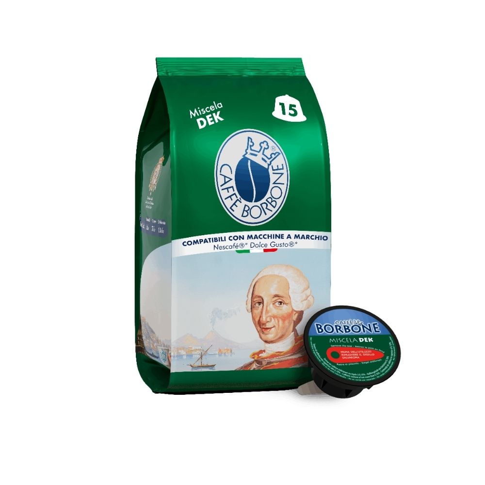 Caffè Borbone Miscela Dek Capsules (Dolce Gusto Compatible)