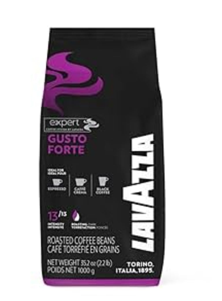 Lavazza Expert Gusto Forte – Roasted Coffee Beans (1kg)