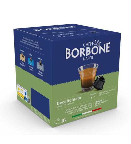 Caffè Borbone Miscela Dek Capsules (Dolce Gusto Compatible)